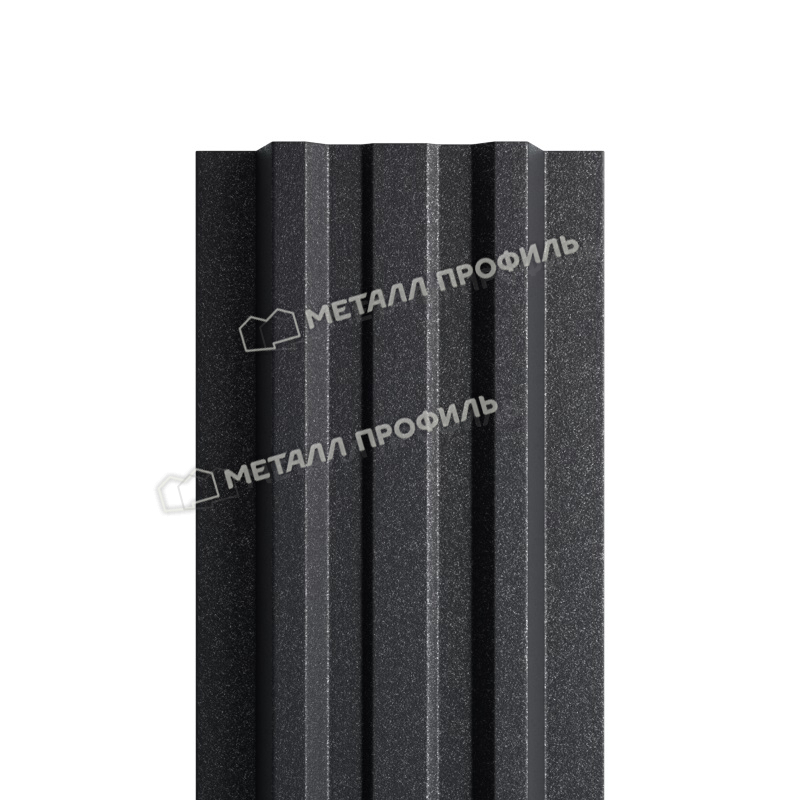 Штакетник металлический МП LАNE-T 16,5х99 (VALORI-20-DarkGrey-0.5) RR Штакетник металлический МП LАNE-T 16,5х99 0.5 мм VALORI®