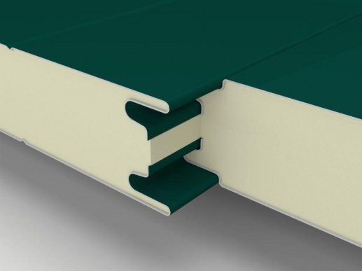 Трехслойная сэндвич-панель МП ТСП стена 30-1000 Airpanel Полиэстер RAL6005 Металл профиль
