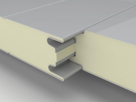 Трехслойная сэндвич-панель МП ТСП стена 30-1000 Airpanel Полиэстер RAL7047 Металл профиль